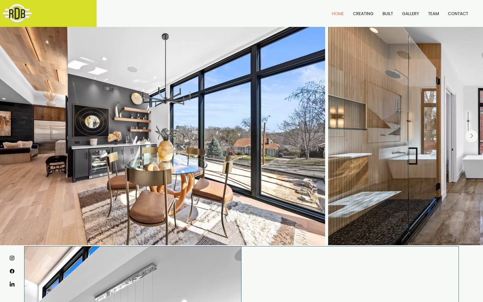 The current renewdesignbuild.com homepage